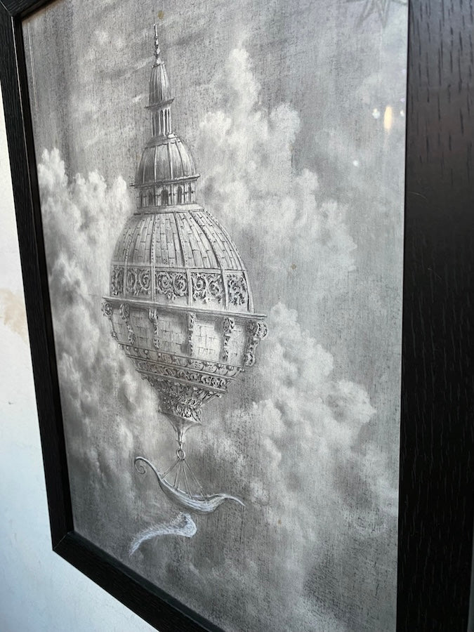 Early Dreams of Flight Study No. 2 - Original Art - 16x11in graphite on paper