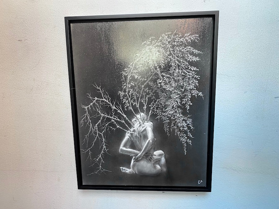 Wings of Change - Original Art - 14x11in pitt graphite on panel