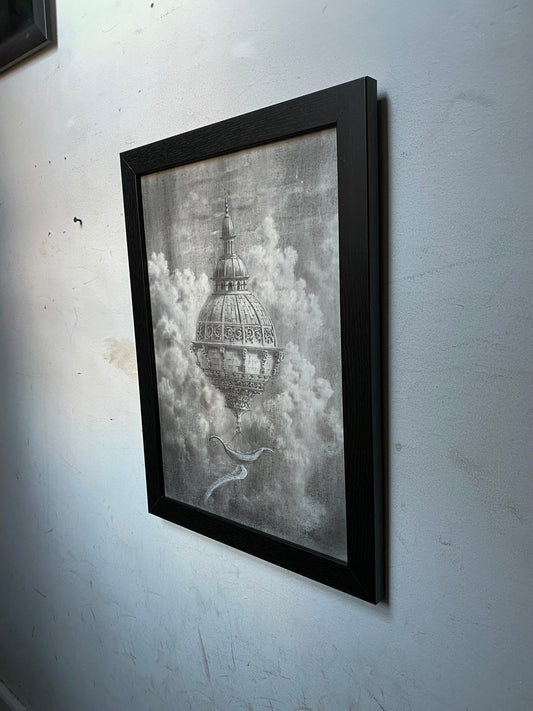 Early Dreams of Flight Study No. 2 - Original Art - 16x11in graphite on paper